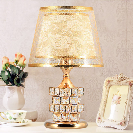 Crystal Glass Bedroom Bedside Lamp