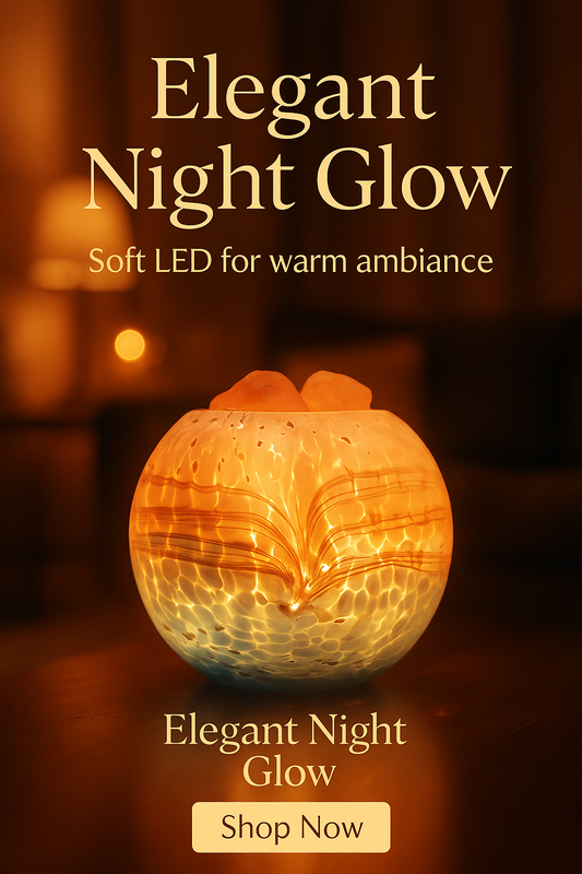 Hand-Blown Glass Bedroom Night Light