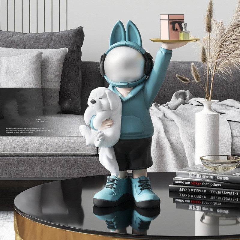 Astronaut Rabbit Figurine