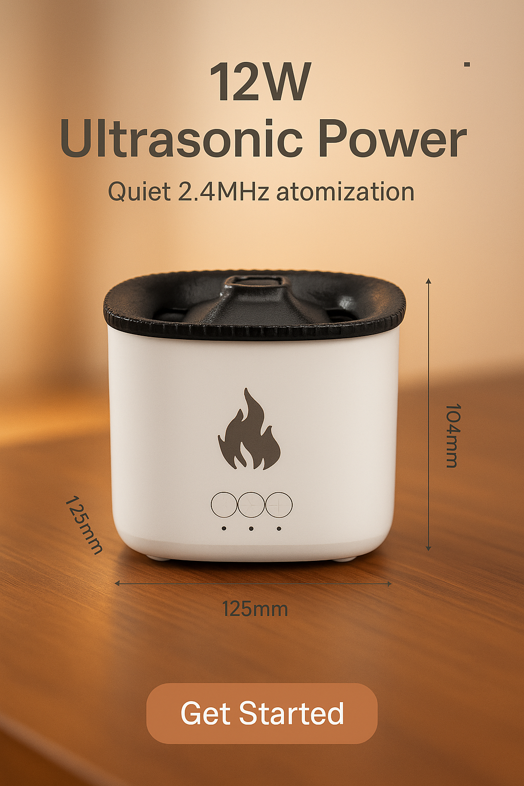 Household Desk Indoor Simulation Volcano Aroma Diffuser