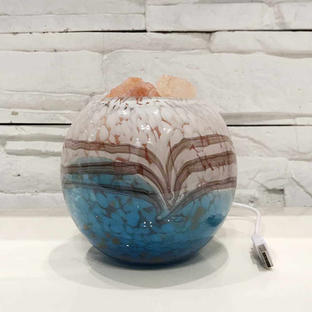 Hand-Blown Glass Bedroom Night Light