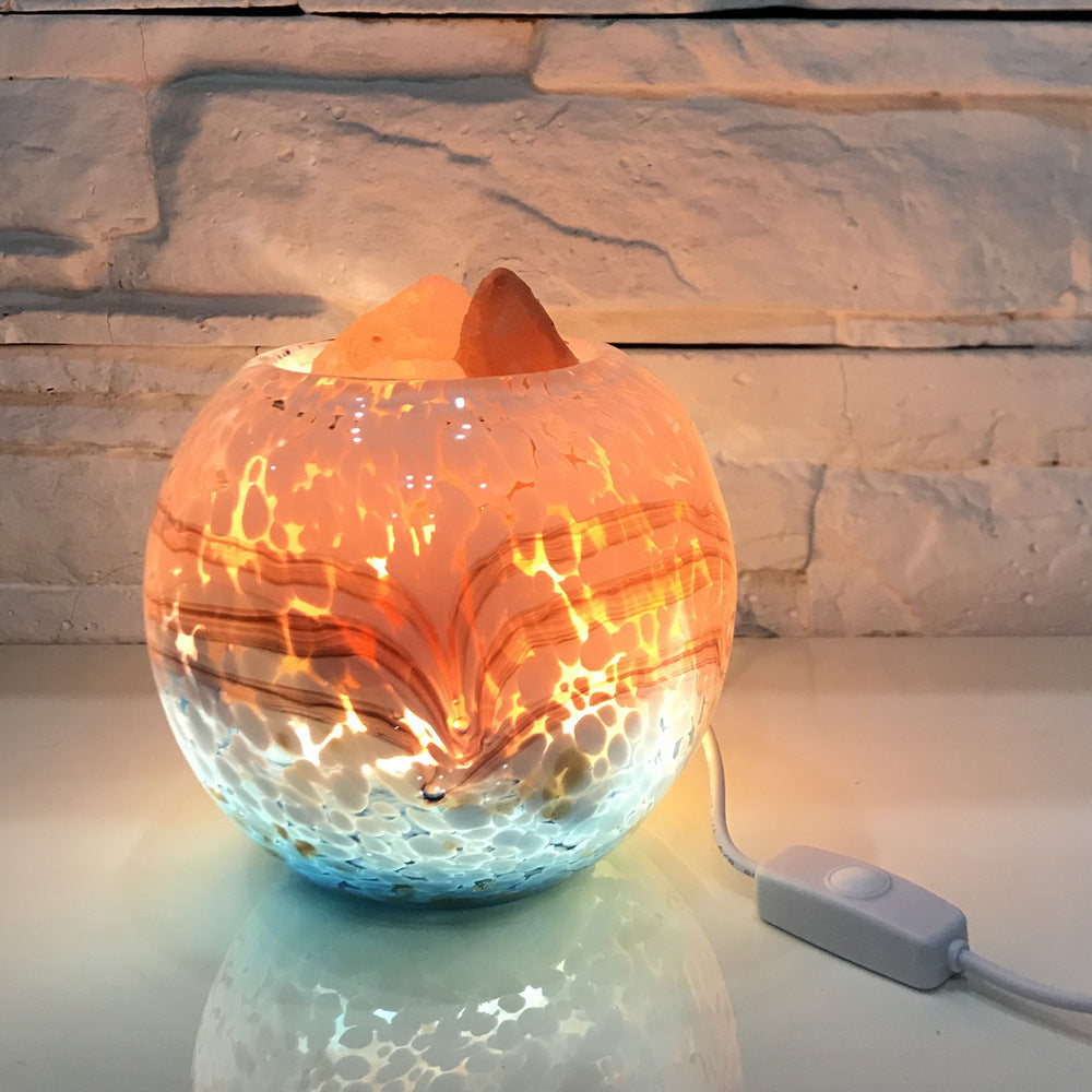 Hand-Blown Glass Bedroom Night Light