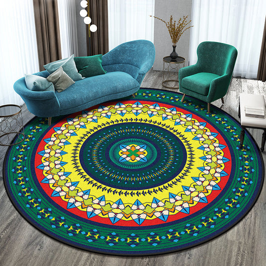 Round Polyester Rug