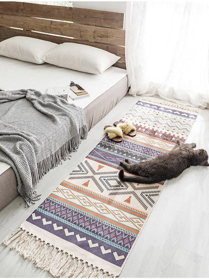 Bohemian Cotton & Linen Area Rug