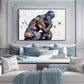 Thinker Man Abstract Canvas Wall Art