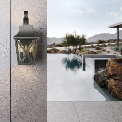 Black Outdoor Wall Light