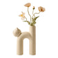 Cute Tube Cat Ceramic Vase