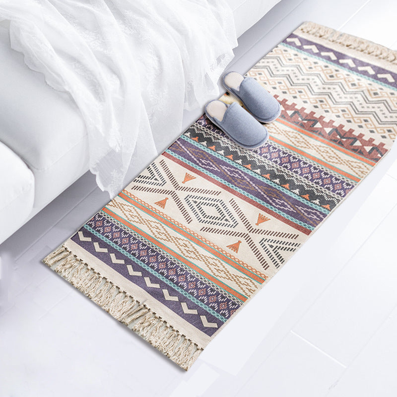 Bohemian Cotton & Linen Area Rug