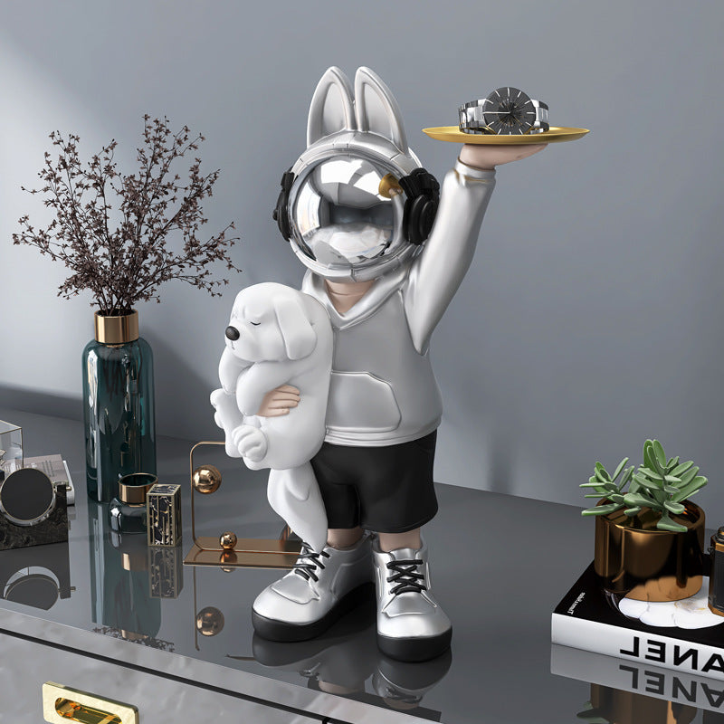 Astronaut Rabbit Figurine