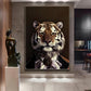 Black Wildlife Canvas Poster