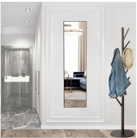 Floor Standing Mirror With Stand & Aluminum Alloy Thin Frame