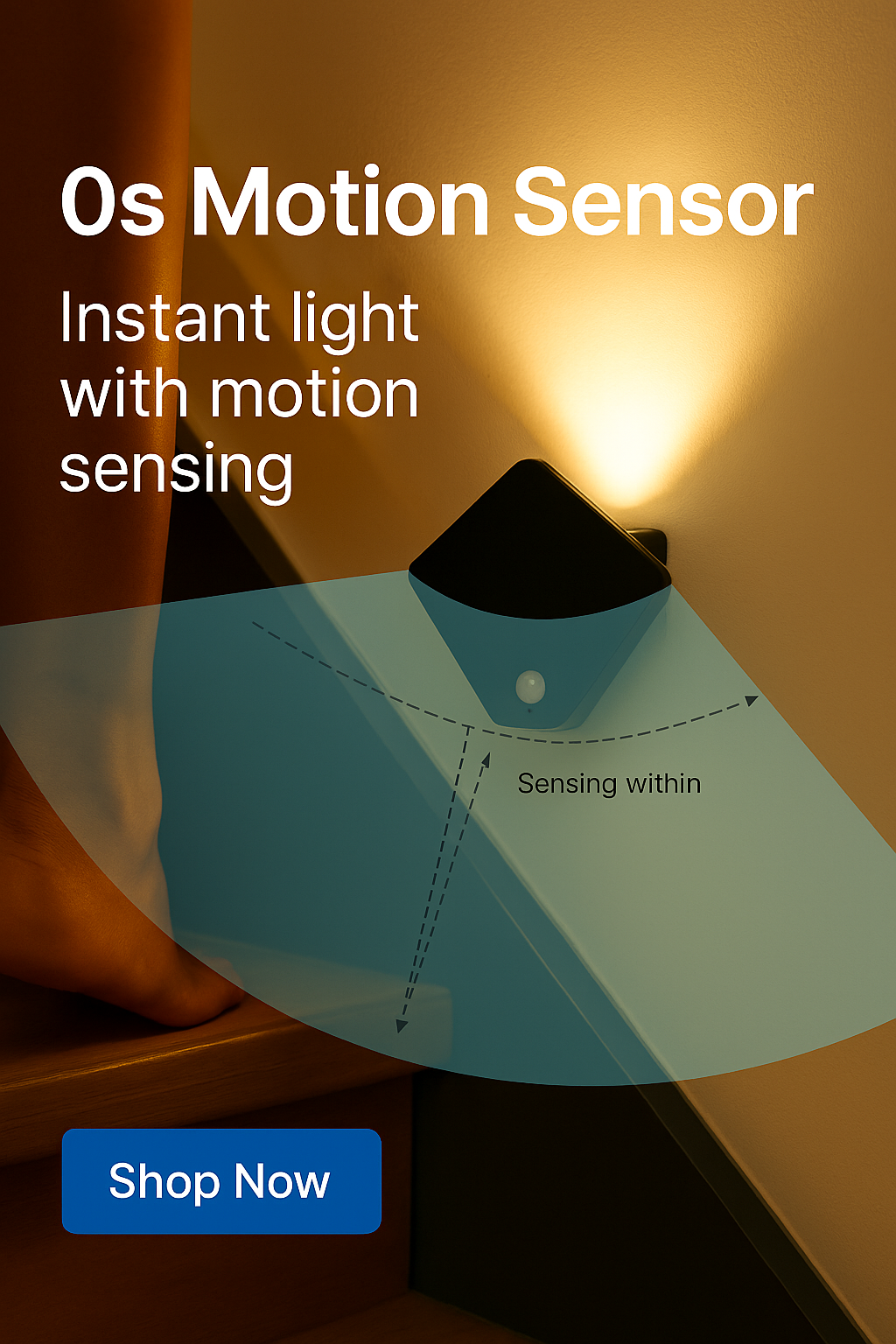 Wireless USB Rechargeable Motion Sensor Wall Lamp