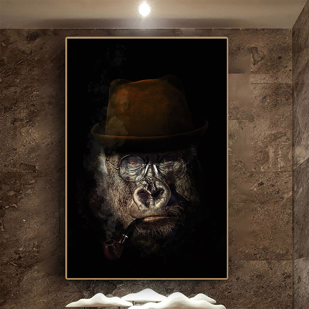 Black Wildlife Canvas Poster