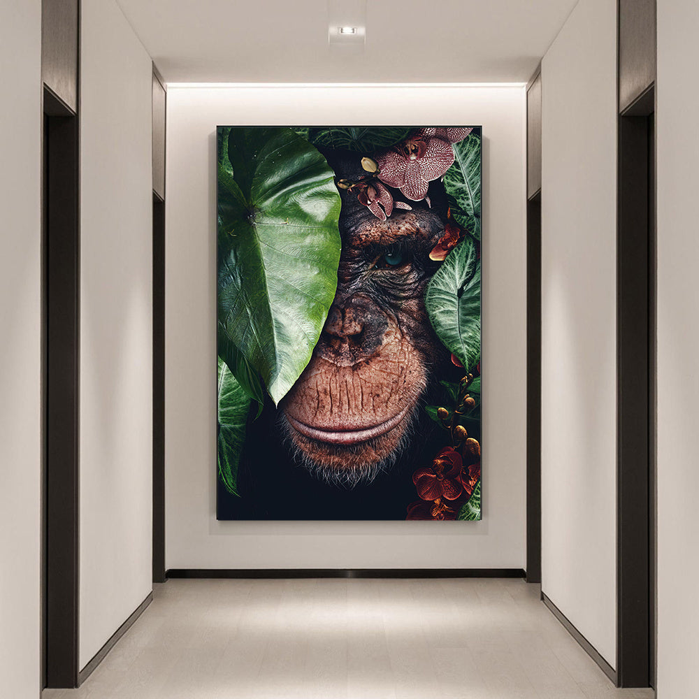 Black Wildlife Canvas Poster