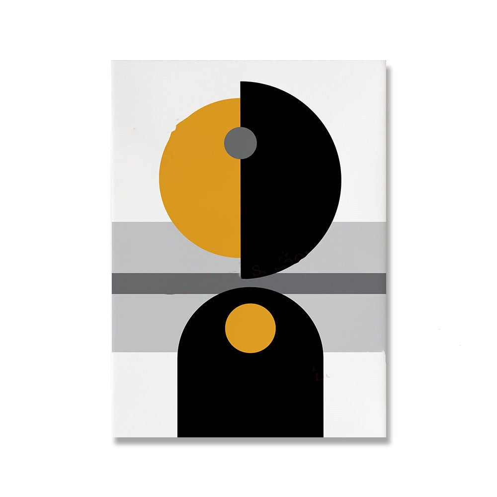 Mid-Century Modern Abstract Canvas Painting