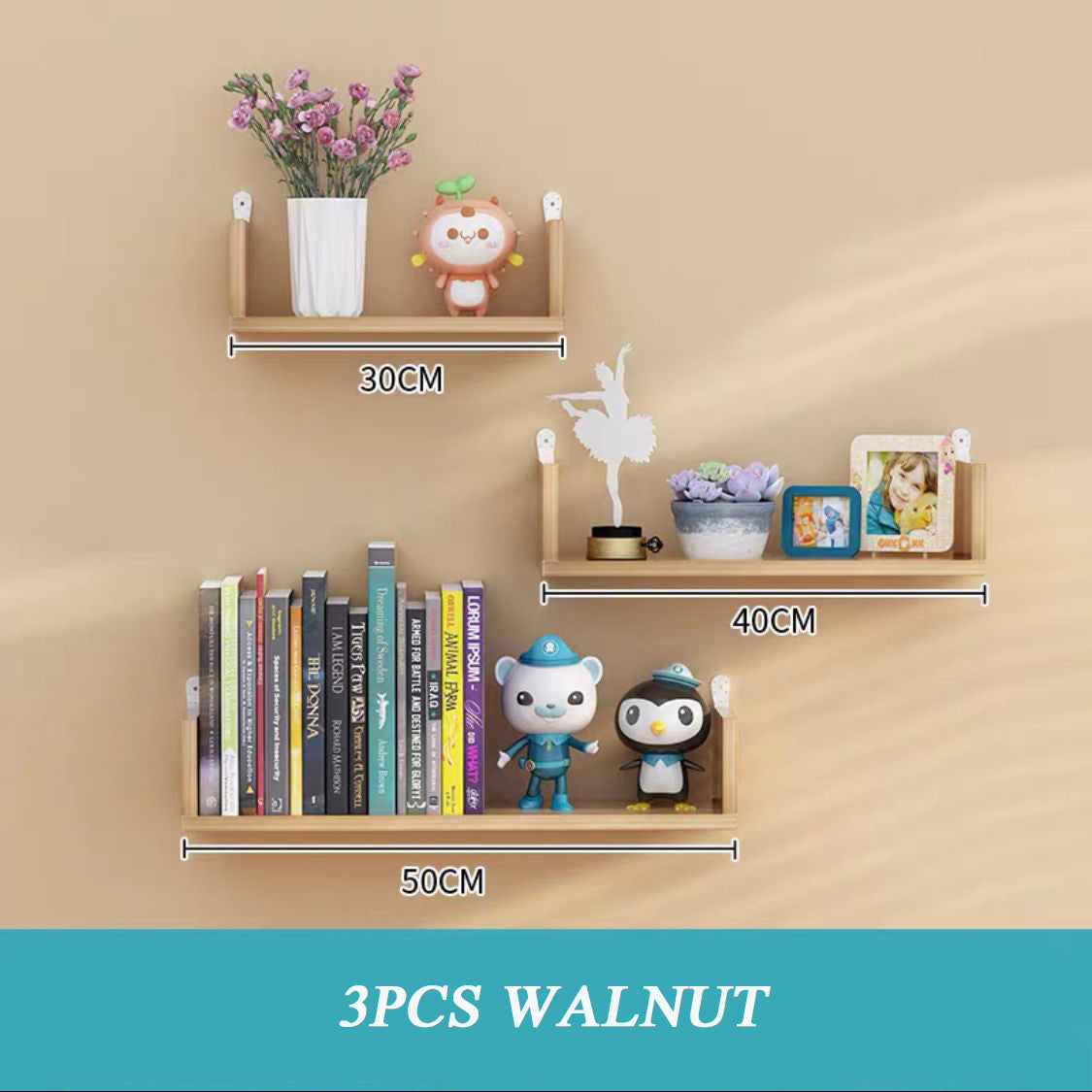 Wooden Wall Hanging Shelf