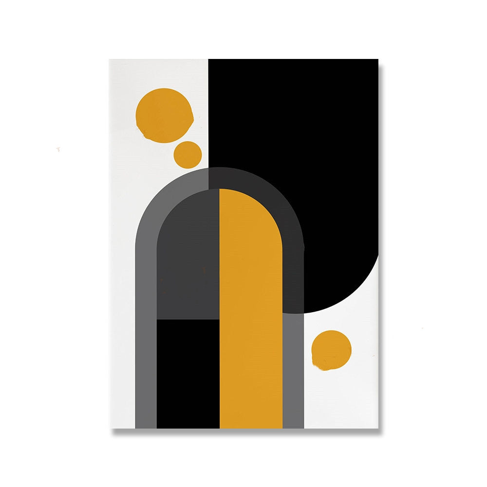 Mid-Century Modern Abstract Canvas Painting