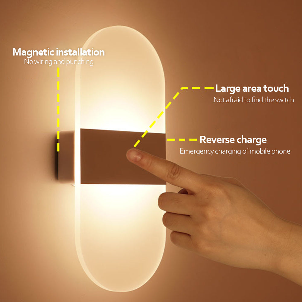 USB Rechargeable Indoor Motion Sensor Wall Lamp