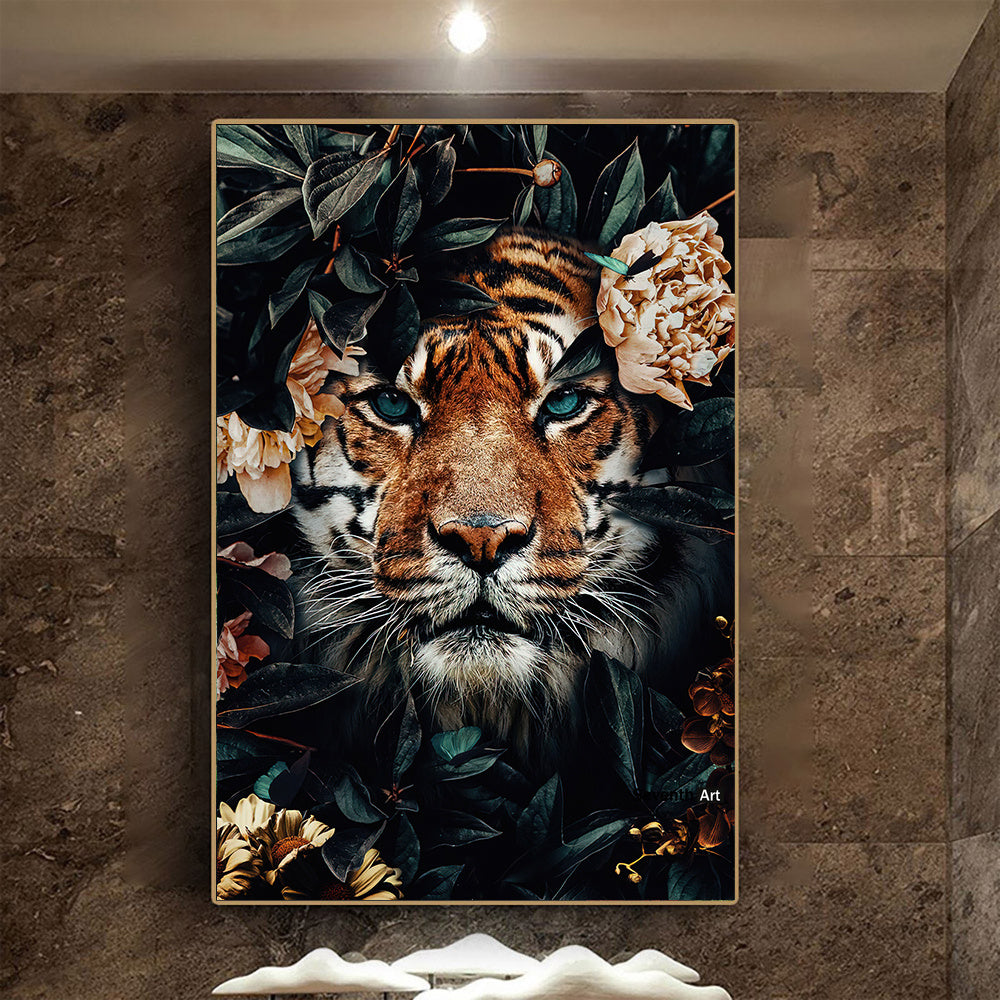 Black Wildlife Canvas Poster