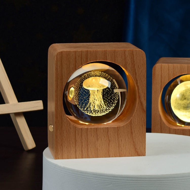 Beech Crystal Ball LED Night Light