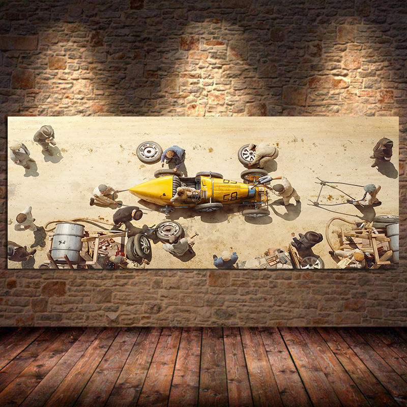 Racing-Themed Canvas Poster