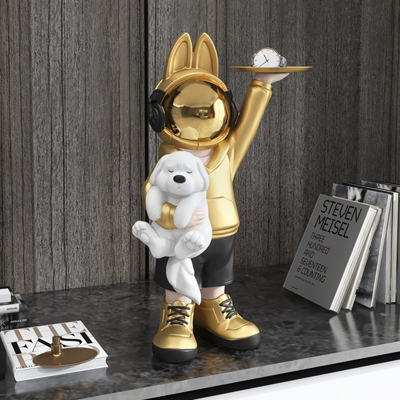 Astronaut Rabbit Figurine