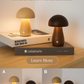 Wooden Mushroom LED Night Light
