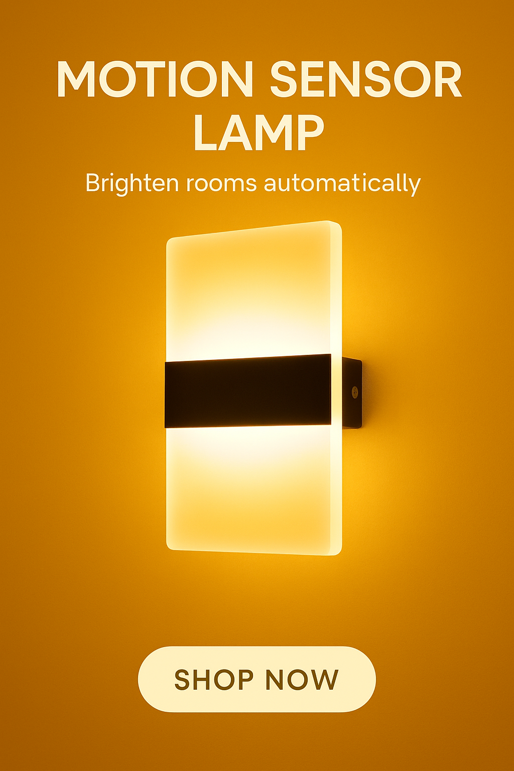 USB Rechargeable Indoor Motion Sensor Wall Lamp